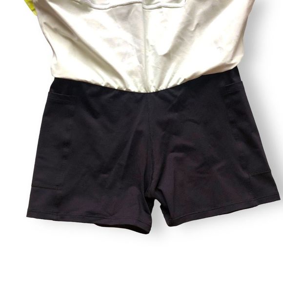 Dona Jo Size 1 Small S Jojo skirt Skort yellow white polkadot athletic - Picture 4 of 7